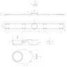 Душевой лоток BELBAGNO LUCE 90 см, BB-LD-LUCE-90-CR
