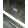 Зеркало BELBAGNO KRAFT SPC-KRAFT-900-800-LED-TCH-WARM-NERO в алюминиевой раме со встроенным светильником, 900x32x800 мм